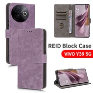 Casing For VIVO Y39 Y 39 Y29 VIVOY39 4G 5G 2025 Luxury Leather Wallet Case Casing Card Slot Stand Ho