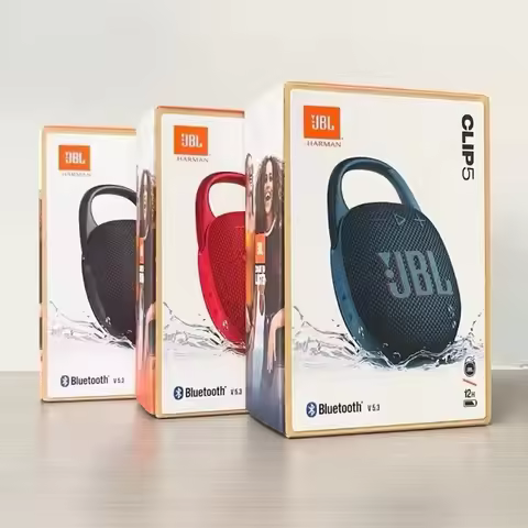 JBL Clip 5 Bluetooth Speaker IP67 Water Dust Resistant 12H Battery Carabiner Pure Bass for Running c