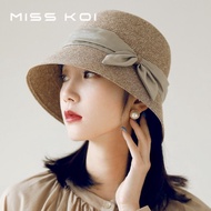 MISSKOI Japanese Style Temperament Retro Foldable Small Edge Waterproof Anti-Sun Soft Bucket Straw H