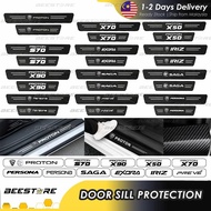 [4pc/set] PROTON Door Sill Strip Anti Scratch Side Door Step Protector Sticker Saga X90 X70 Persona X50 Iriz Exora Preve