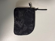 Gregory 黑色花紋拉鍊零錢包