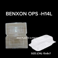 Benxon Ops H14L / H16L (LOCK) [10pcs / 50pcs],Bakery Disposable Plastic Clear / Bekas Kuih/Plastic T