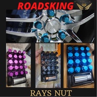 [ M12 X P 1.5 ] Rays Racing Wheel Nut Short Steel Heavy Duty Tyre Rays Nut lock nut