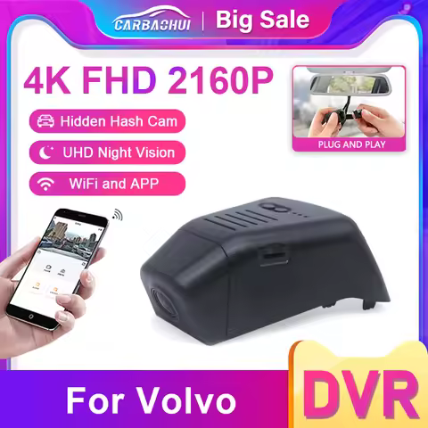 HD 4K 2160P Dash Cam Camera Car DVR Video Recorder For VOLVO XC40 XC60 XC70 XC90 V40 V60 V90 S60 S90
