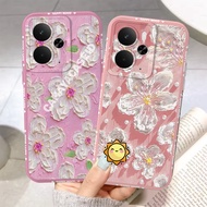 Realme 14 14t 5g 2025 C75 C75x Note 60 60x Silicone - Floral Motif Case - Softcase - Flexible Casing