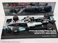 【現貨特價】1:43 Minichamps F1 2017 Mercedes W08 #44 Hamilton 封王版