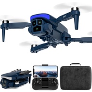 K417 Drone with Camera 1080p HD,90° Electric Adjustable Lens,Blue LED Lights AIdrones with Dual Came