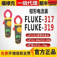 FLUKE福祿克F317鉗形錶319鉗錶1000A頻率交直流電流鉗形376萬用錶