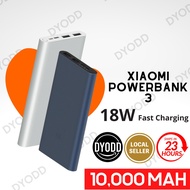 Xiaomi Mi Powerbank 3 Fast Charging 10000mAh Dual Input Output Micro-USB/Type C Portable Charger Ext