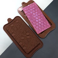 Hexagon Break Apart Silicone Chocolate Bar Molds For Chocolate Energy Bar