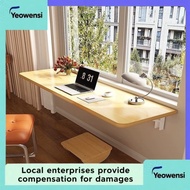 Solid Wood Folding Table Wall-Mounted Table Dining Table Wall Computer Desk Study Table Wall-Mounted