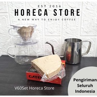 V60 Coffee Brewing Package Set size 01 02. V60 Server Kit Horeca Store