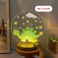 Meaningful birthday gift Delarchi cute mica night light, meaningful souvenir