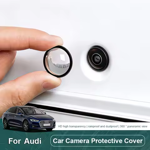 2Pcs Car Camera Protective Cover Reverse Image Lens Sticker For Audi A3 A4 A5 A6 A7 A1 A2 A8 Q1 Q2 Q