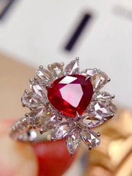 AIGS無燒紅寶石戒指Pigeon Blood 鴿血紅