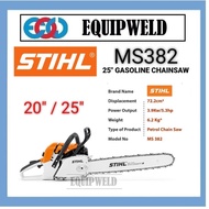 STIHL MS382 25" GASOLINE CHAINSAW (ORIGINAL) HEAVY DUTY CHAIN SAW PETROL