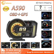 A590 Car Ultra Digital Meter OBD2 Speedometer Scanner GPS Alarm ALZA-2009