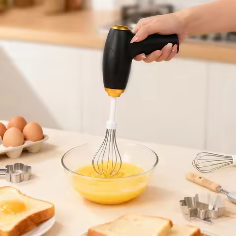 Portable Electric Whisk for Cake Cream Whipping Handheld Egg Beater Mixer Kitchen Tool for Baking