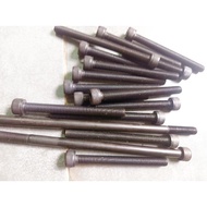 8mm hexagonal countersunk black screw, motorbike size 8li150 to 8li200(8mm 1 inch 5 to 2 inches)