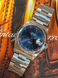 🌈🌈新返貨啦🌈🌈🇦🇪🇦🇪杜拜鋁業公司25周年紀念版🇦🇪🇦🇪💙💙原裝藍色Dubai XXV面💙💙光圈 36mm 淨錶💚❤️💜🧡💙👔Rolex Datejust 16200 連原裝78360實心板帶👔BW