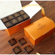 【Snacks/Chocolate/Candy/Instant Meat】比利时进口godiva歌帝梵85%72%可可黑巧克力片100片礼物零食