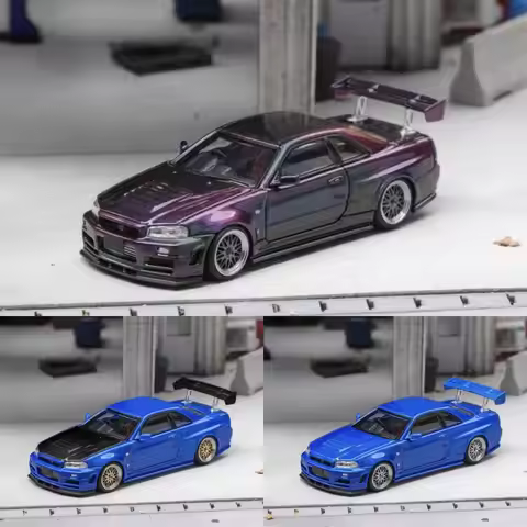 Fuji 1:64 GTR R34 alloy car model