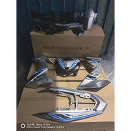 RS 150 (V2) COVER SET OEM AMG WHITE / WINNER SILVER