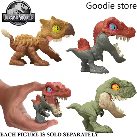 Original 2025 Mattel Jurassic World Mighty Little Biters Dinosaur SPINOSAURUS ANKYLOSAURUS JFC86 Toy