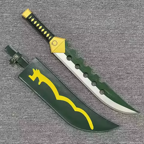28inch The Seven Deadly Sin Katana Meliodas Lost Bane Sword Anime Cosplay Prop Ninja Knife Real Japa
