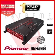 Pioneer GM-A6704 - 4-Channel Bridgeable Amplifier with Bass Boost 1000 Watts Max Power