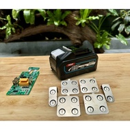 (3DS) Makita circuit case 5s-2p 18V 8AH cell 21700 circuit receives 3 original charging lines, adapt
