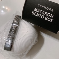 LIMITED EDITION SEPHORA MINIMALIST LUNCH MACARON BENTO BOX IN WHITE