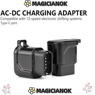 MAGICIANOK 4-Pin to Type-C Converter, Compact LED Indicator USB-C Bike Charger, Portable Fast Chargi