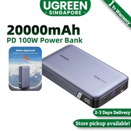 UGREEN 20000mAh 100W PowerBank USB Type C Portable Charger batterybank Compatible for Laptop &Phone