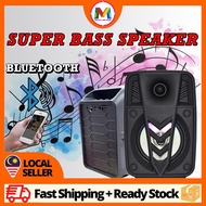 Spiker Bluetooth Mic Kelas Pentas Sekolah Karaoke Rechargeable Wireless Portable Speaker Bluetooth
