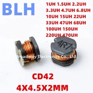 20PCS CD42 SMD Patch Power Inductor 100UH 101 150UH 151 220UH 221 470UH 471 1UH 1.UH 2.2UH 10UH Wire