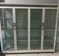 BACA DESKRIPSI/lemari baju alumunium 4 pintu kaca/lemari hias full kaca/lemari full alumunium/only j