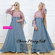 Chaca Maxy Kids / delastore / baju wanita gamis / gamis remaja modern untuk smengaji / Gamis Anak Ta