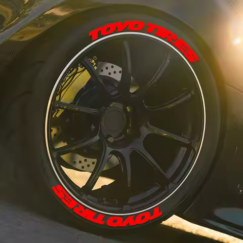 4 Sets For 4 Wheels Letters Tire Car Stickers Waterproof Universal 3D Auto Motorcycle Styling Decor 