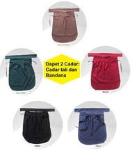 Cadar Niqab Bandana dan Cadar Tali Bahan Wolfis LUX Tebal dan Lembut