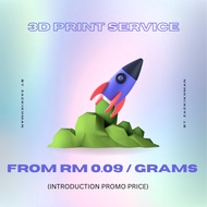 [CHEAPEST 3D PRINT SERVICE] From RM 0.10/gram Available for FDM on PLA. Only from RM0.10/gram