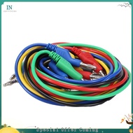 【bairddoro】5PCS Stackable Banana to Banana Plug Test Leads Soft Electrical Test Cable Wire 3.3Ft/1M 