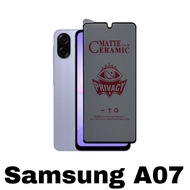 LAYAR Anti-Scratch Ceramic Spy Samsung A07 Privacy Screen Protector