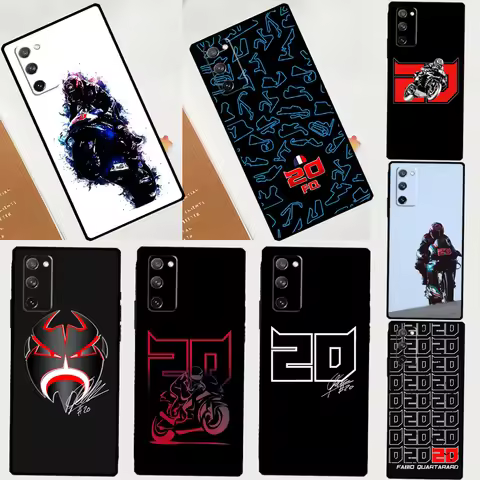 Moto NO.20 Fabio Quartararo Phone Case For Samsung Galaxy S25 S24 S23 S22 S21 Ultra S9 S10 S20 Plus