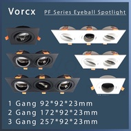 LH PF-Series Spotlight Frame GU10 LED Eyeball Casing Square