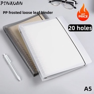 A5 Loose Leaf Binder Notebook Refillable Metal Clip Binder Detachable Notebook Ring Binder