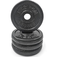 PROIRON Cast Iron Weight Plates 1 Inch Barbell Plates 1.25kg, 2.5kg, 5kg, 10kg Discs in Pair for Lif