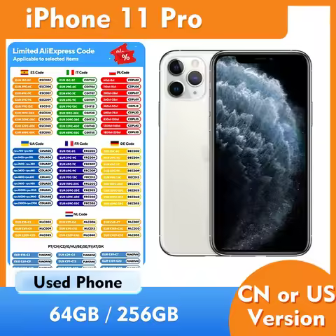 Apple iPhone 11 Pro 4g Smartphone Screen 6.5-inches ROM 64/256GB Original Unlocked Used Phone