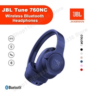 JBLTUNE760NC Fon Kepala Bluetooth Wayarles Muzik Sukan Fon Kepala Lipat Fon Kepala Pembatal Bunyi As