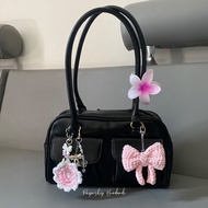 Coquette style keychain, y2k - handmade handbag keychain